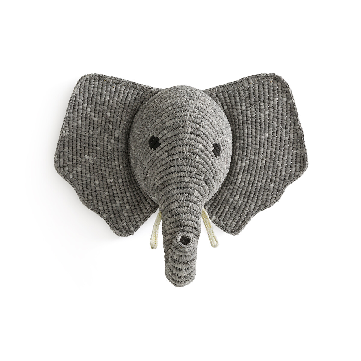 Трофей Настенный в виде слона Lapilli единый размер серый