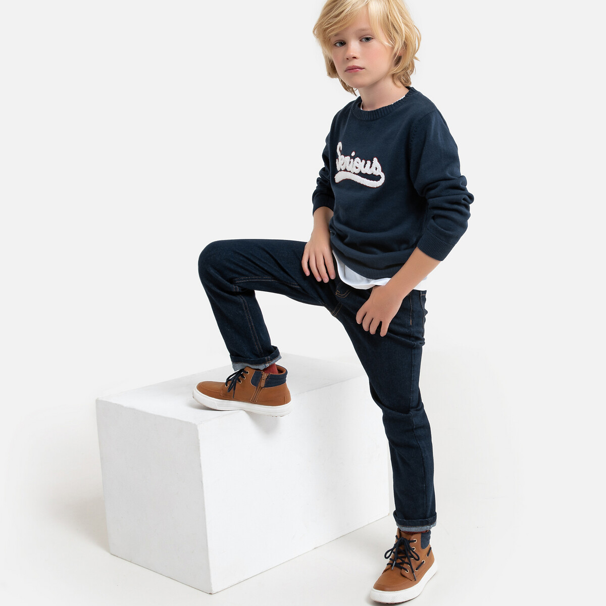 

Джинсы LA REDOUTE COLLECTIONS, Синий, Узкие 3-12 лет 12 синий