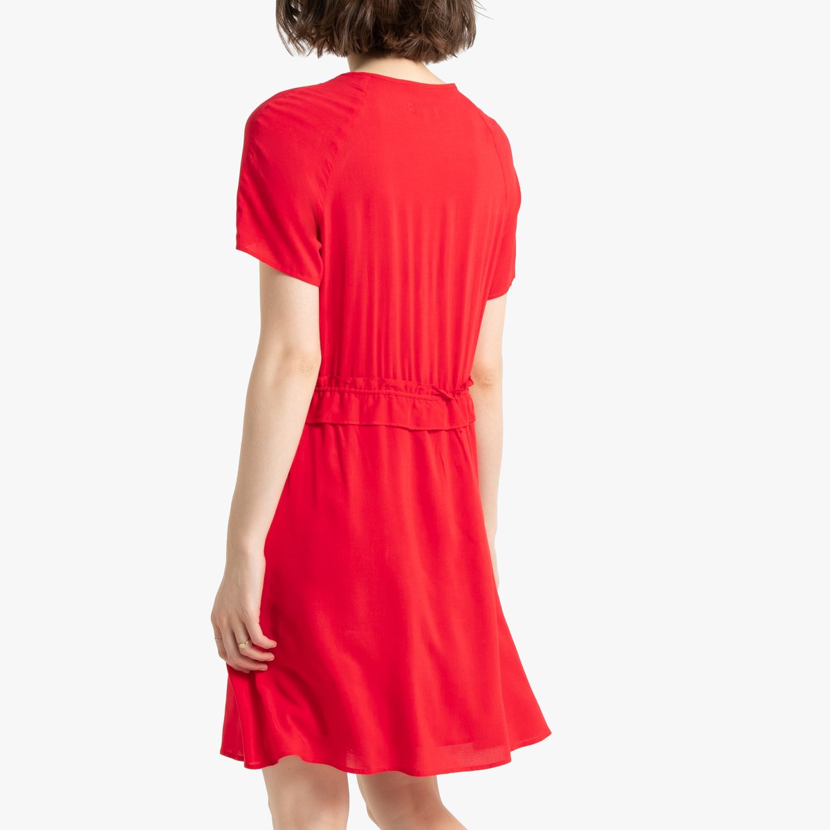 Платье La Redoute С коротким рукавом 42 (FR) - 48 (RUS) красный, размер 42 (FR) - 48 (RUS) С коротким рукавом 42 (FR) - 48 (RUS) красный - фото 3