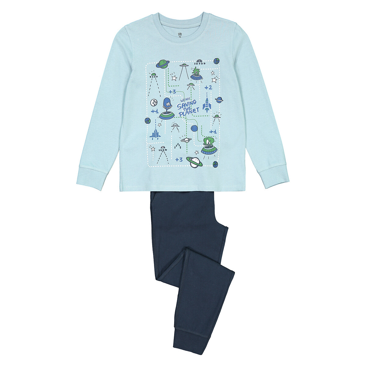 

Пижама LA REDOUTE COLLECTIONS, Синий, Из биохлопка 3 года - 94 см синий