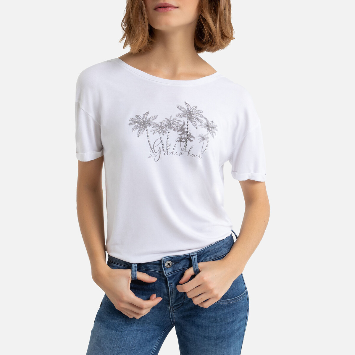 

Футболка La Redoute, Белый, С вырезом-лодочкой XS белый