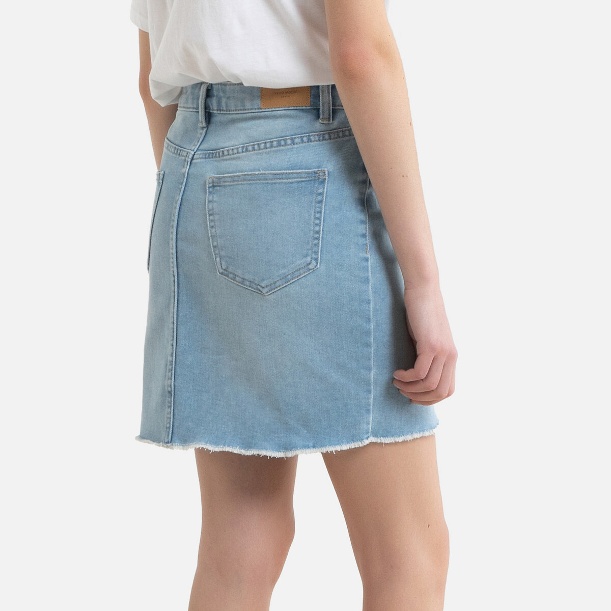 Юбка LaRedoute Короткая из джинсовой ткани XS синий, размер XS - фото 4