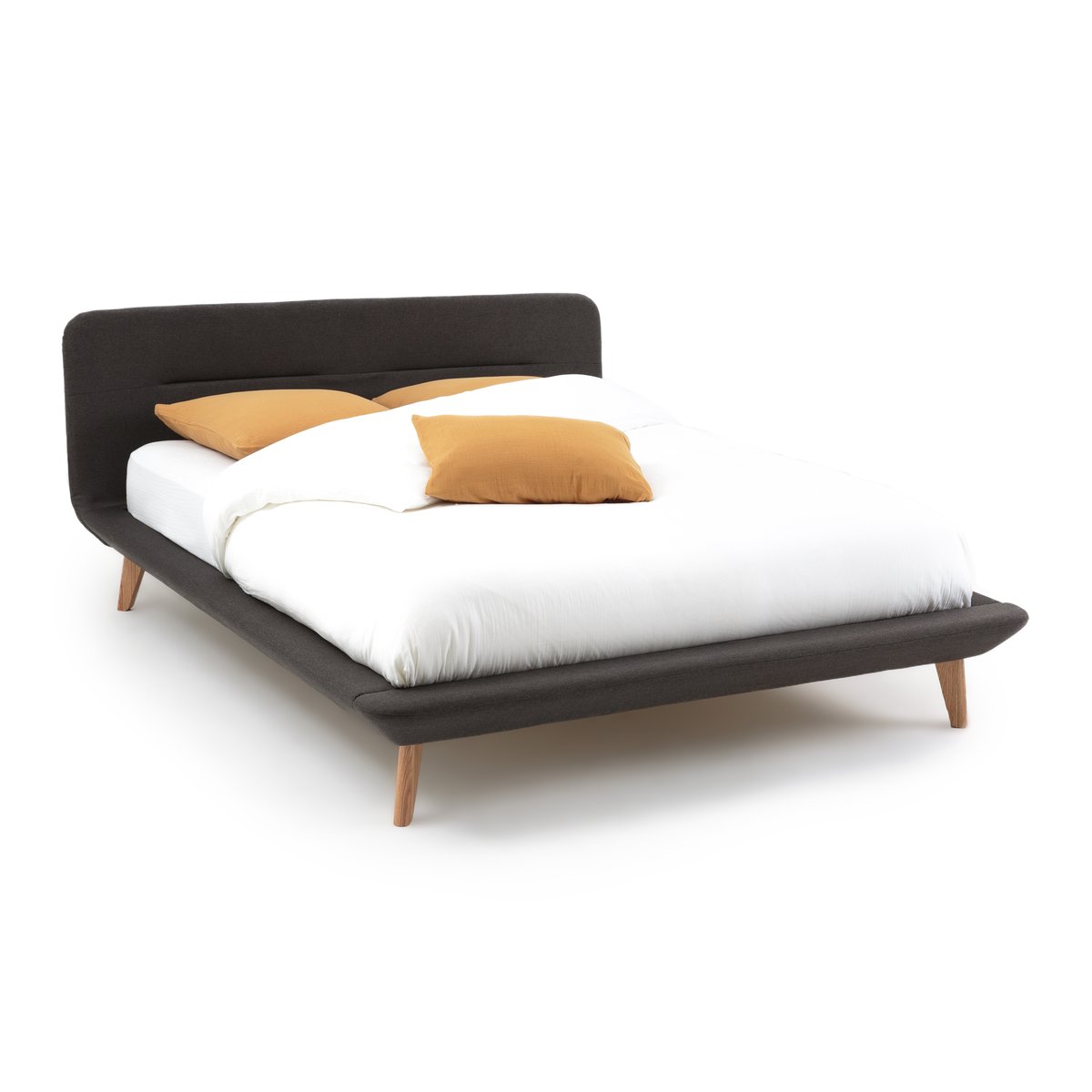 Кровать С кроватным основанием TIVARA 140 x 190 см серый