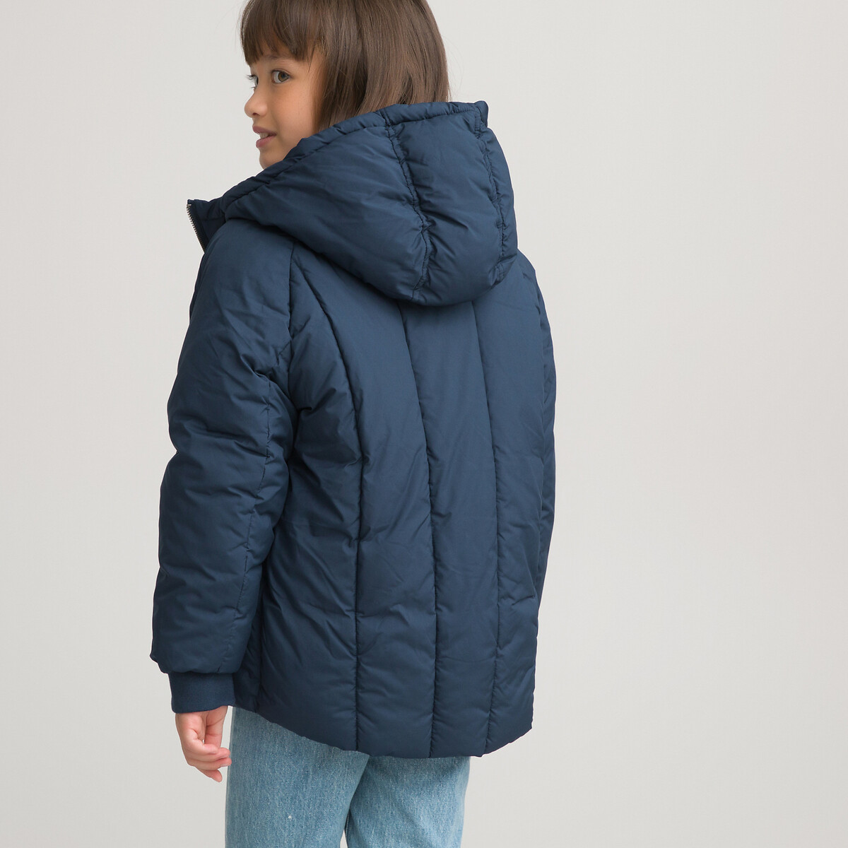Куртка Стеганая утепленная с капюшоном 3-14 лет 8 лет - 126 см синий
