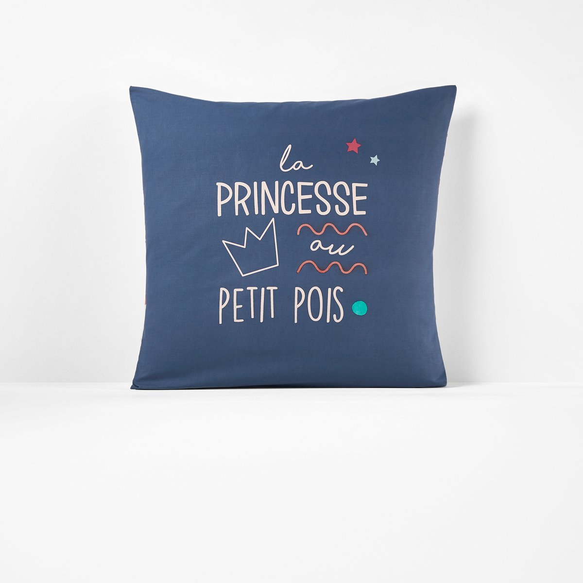 

Наволочка из хлопка, LA PRINCESSE AU PETIT POIS, Рисунок/фон темно-синий