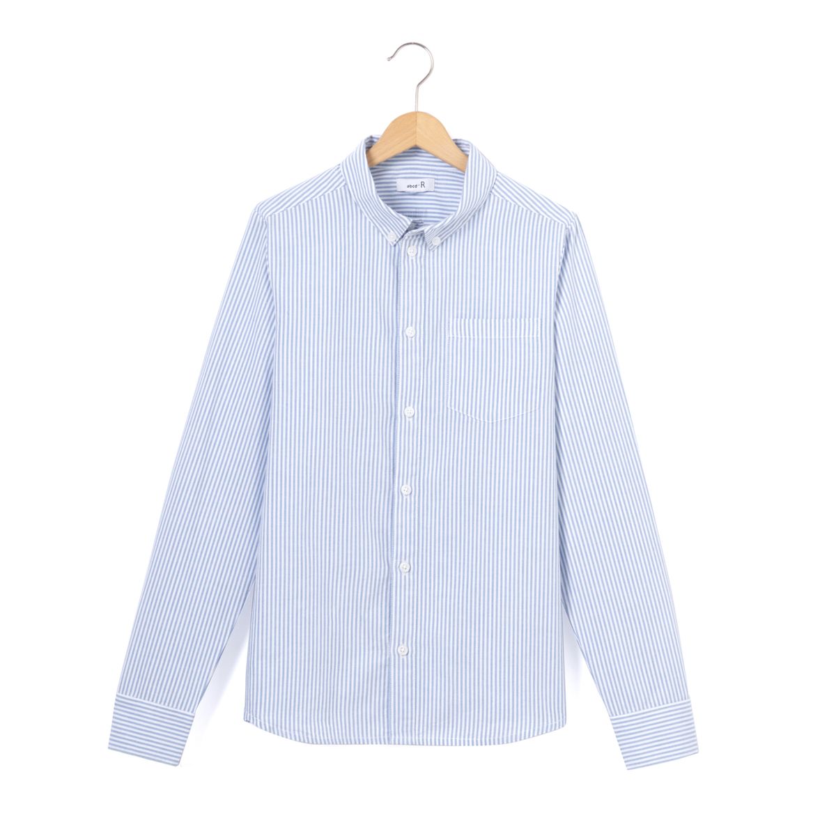 Chemise Oxford rayée 10-16 ans