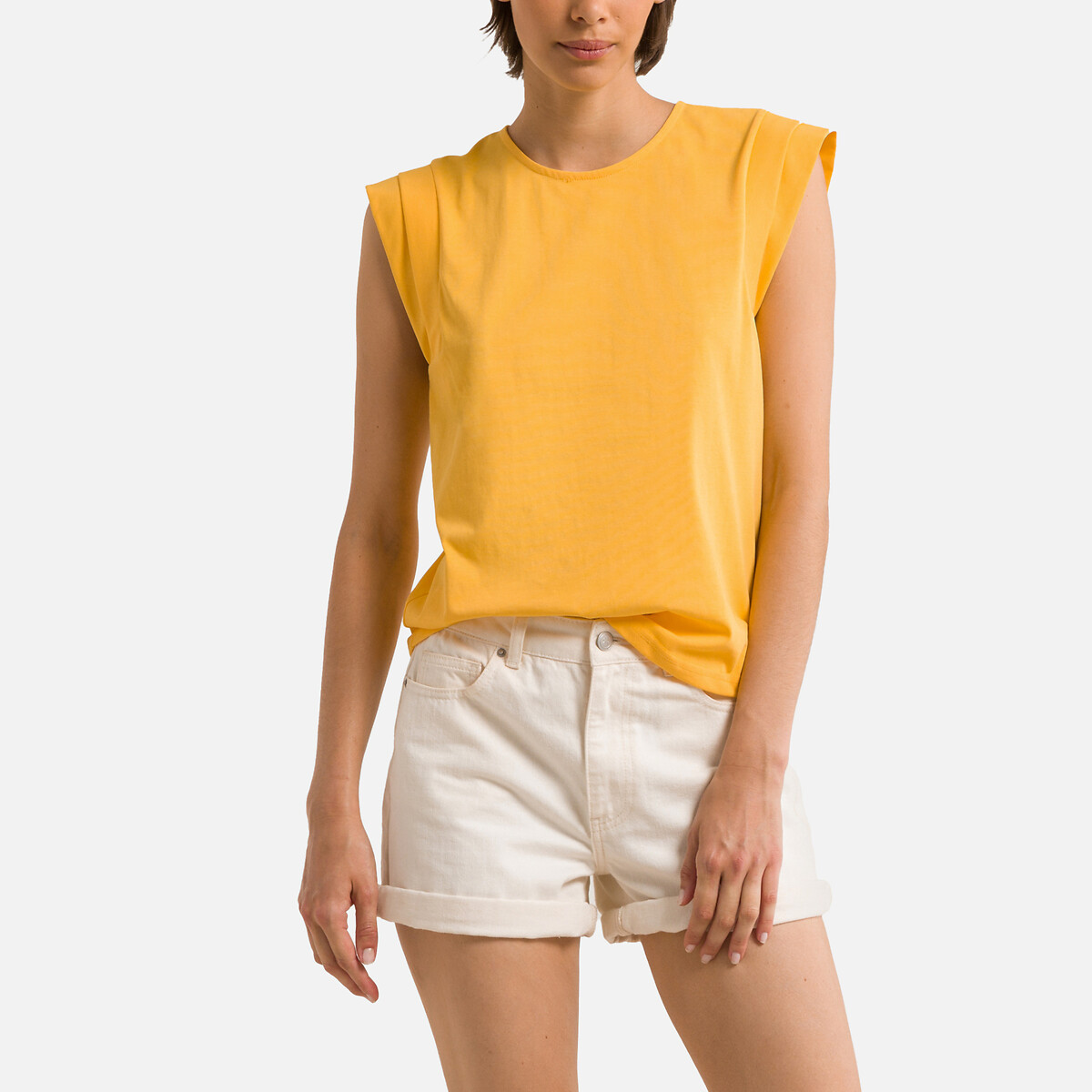 Блузка Без рукавов L желтый LaRedoute, размер L - фото 1