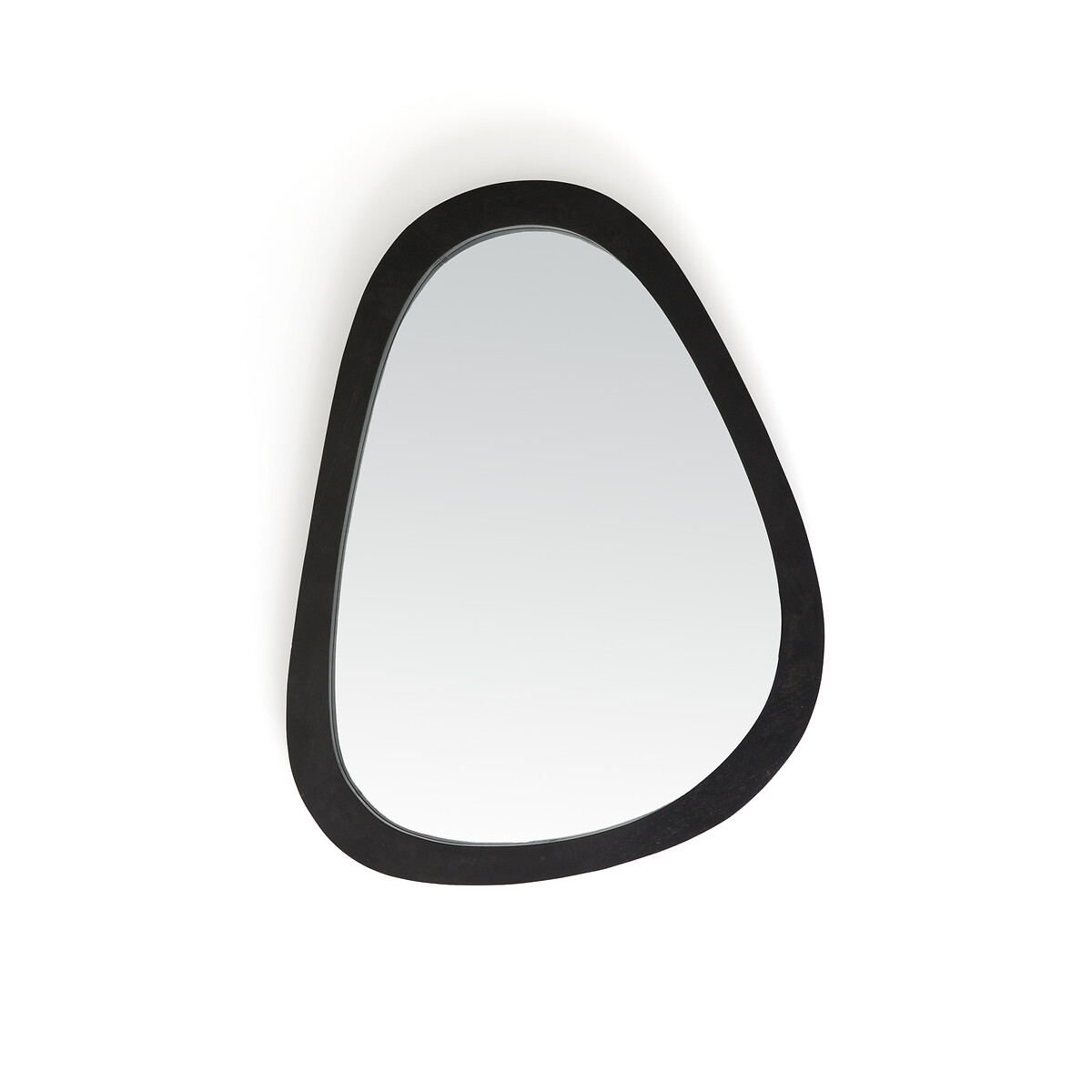 Зеркало Органичной формы из массива тика Elnora единый размер черный LaRedoute - фото 2