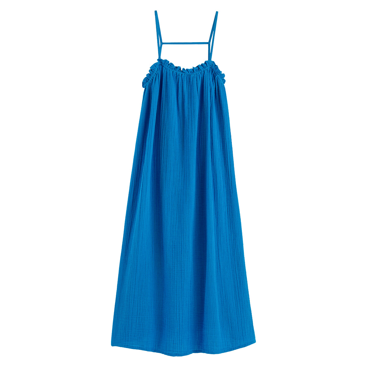 Платье На тонких бретелях 34 (FR) - 40 (RUS) синий LaRedoute, размер 34 (FR) - 40 (RUS) Платье На тонких бретелях 34 (FR) - 40 (RUS) синий - фото 5