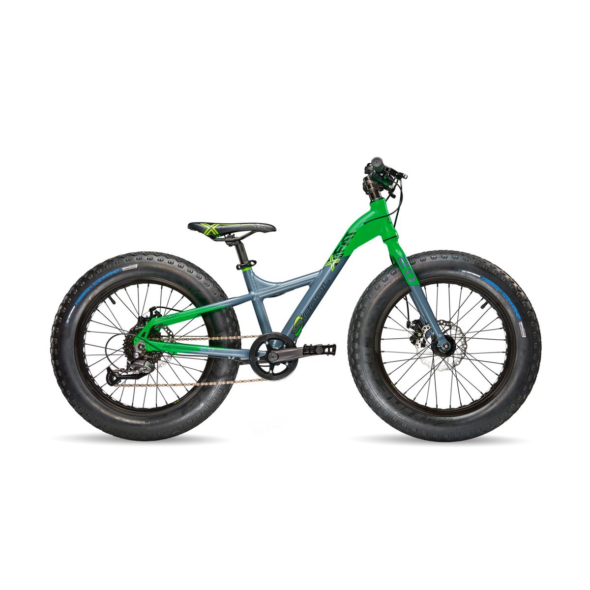 XXfat 20 9-S - Vélo enfant - gris/vert