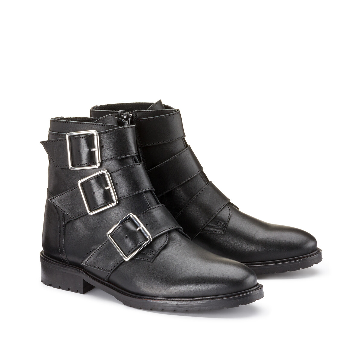 Ботинки LaRedoute Из кожи Vollini 37 черный, размер 37 - фото 2