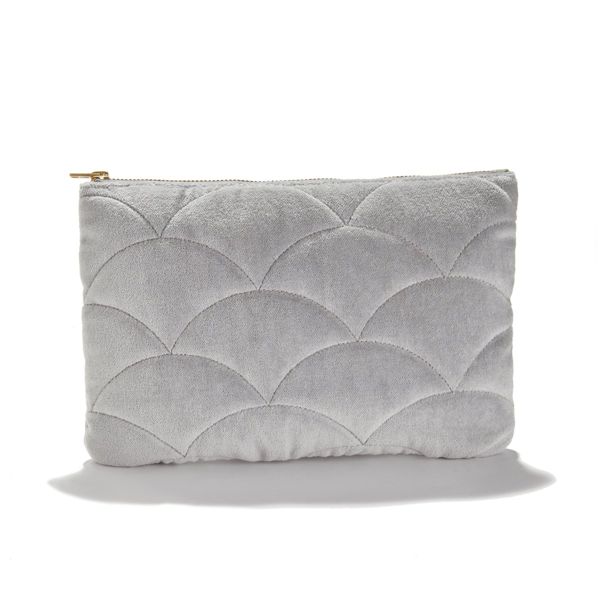 LA REDOUTE INTERIEURS Neceser 100 algodn Velvet GRIS;ROSA talla única