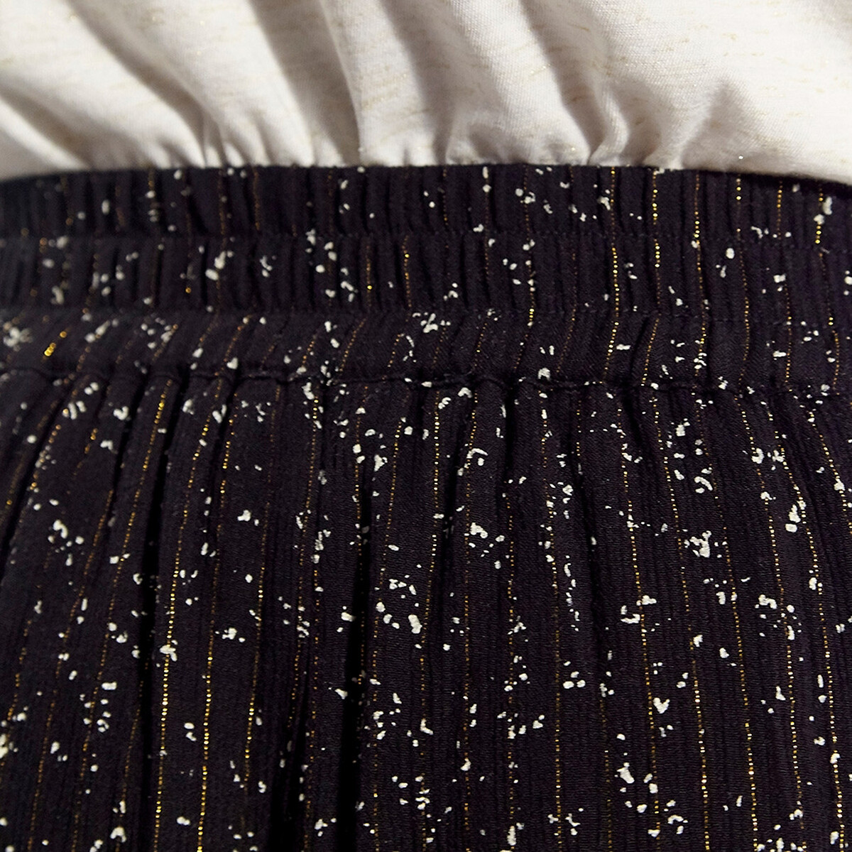 Юбка La Redoute Миди струящаяся из вискозной вуали XS черный, размер XS - фото 5