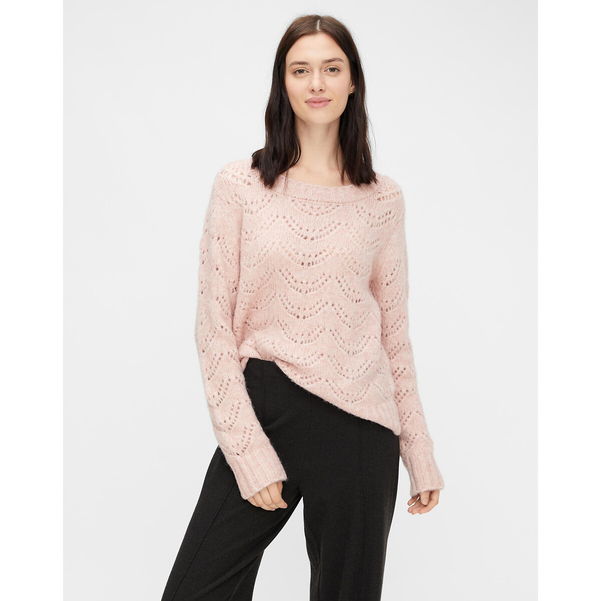 

Ажурный LaRedoute, Розовый, Ажурный Свитер из тонкого трикотажа XS розовый