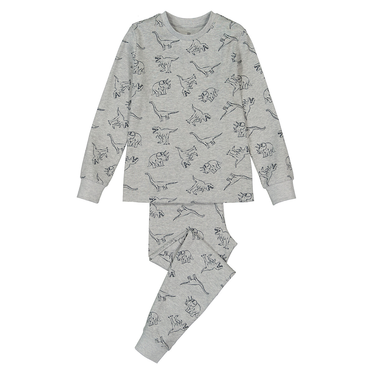 Пижама В рубчик 3-12 лет 6 лет - 114 см серый