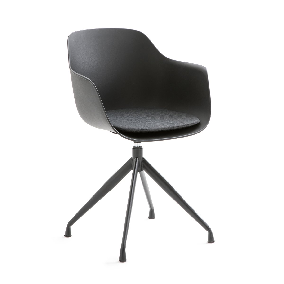 Кресло LaRedoute Кресло Офисное вращающееся Wapong единый размер черный кресло laredoute офисное вращающееся quilda единый размер серый