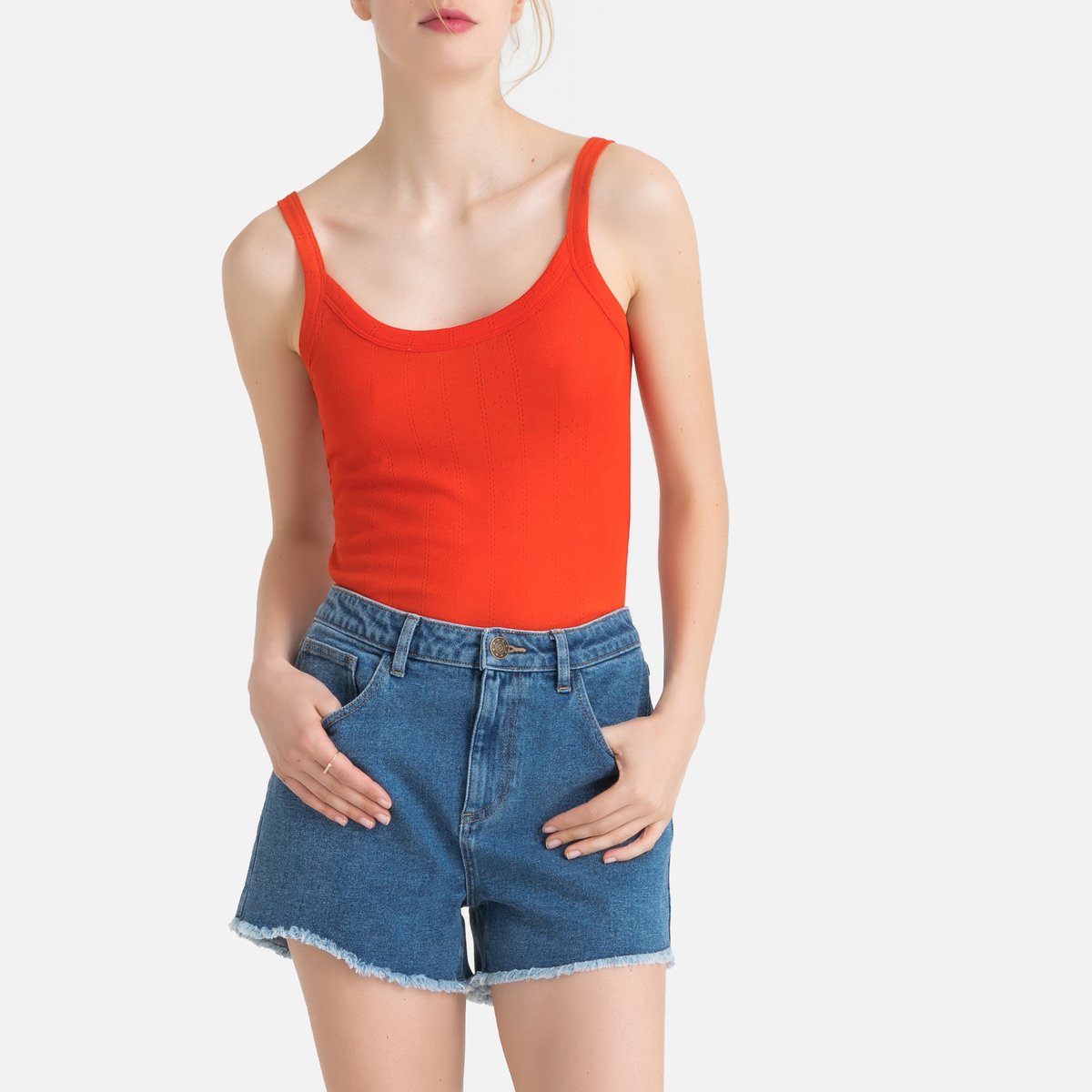 

Топ La Redoute, Оранжевый, На тонких бретелях L оранжевый
