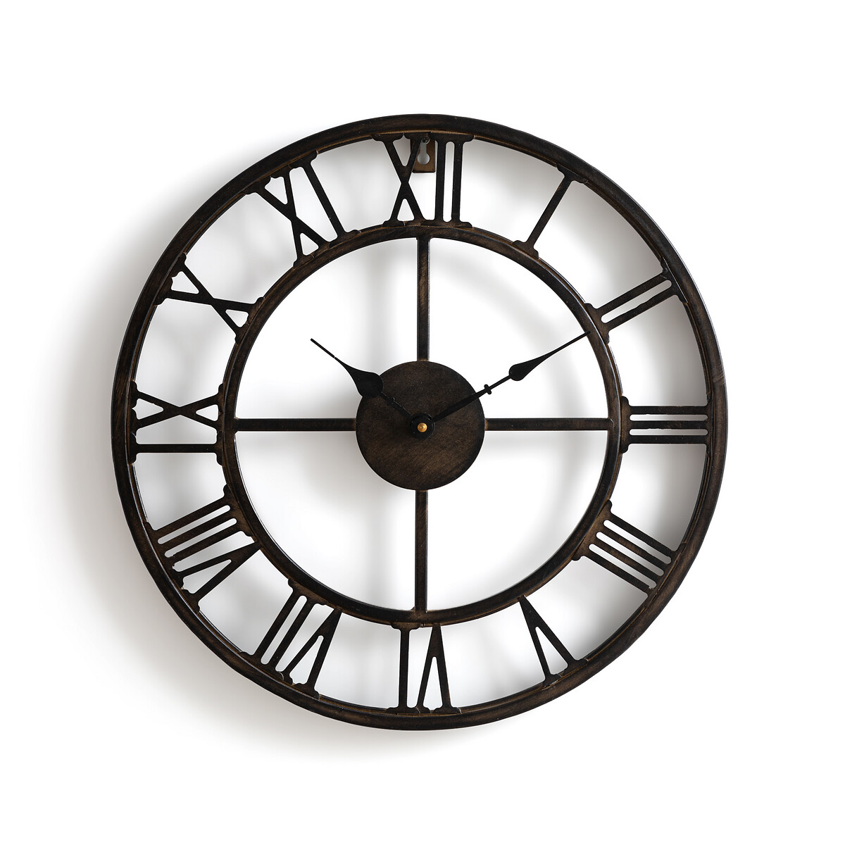 Часы LaRedoute Настенные из металла 40 см Zivos единый размер каштановый