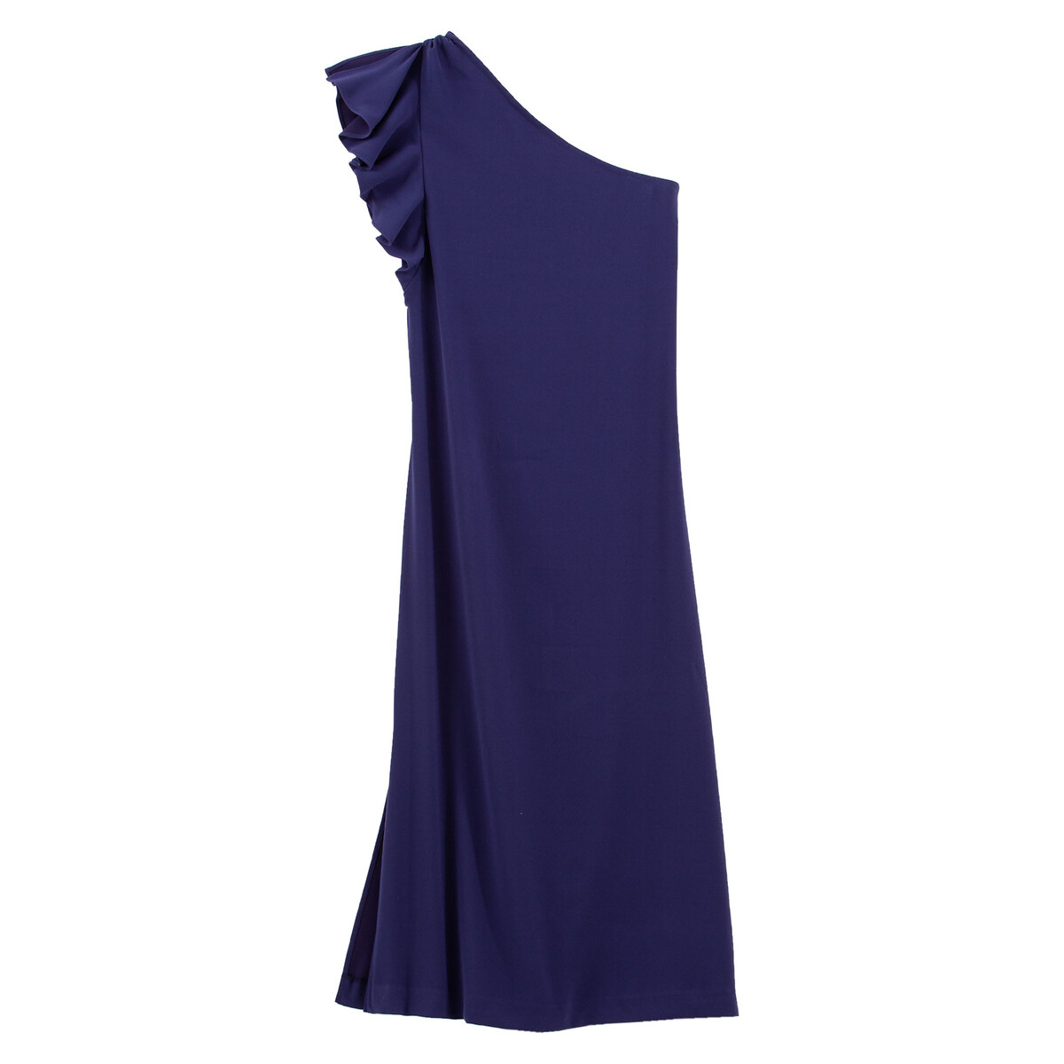Длинное La Redoute Платье для торжества асимметричное с воланом 36 (FR) - 42 (RUS) фиолетовый, размер 36 (FR) - 42 (RUS) Платье для торжества асимметричное с воланом 36 (FR) - 42 (RUS) фиолетовый - фото 5