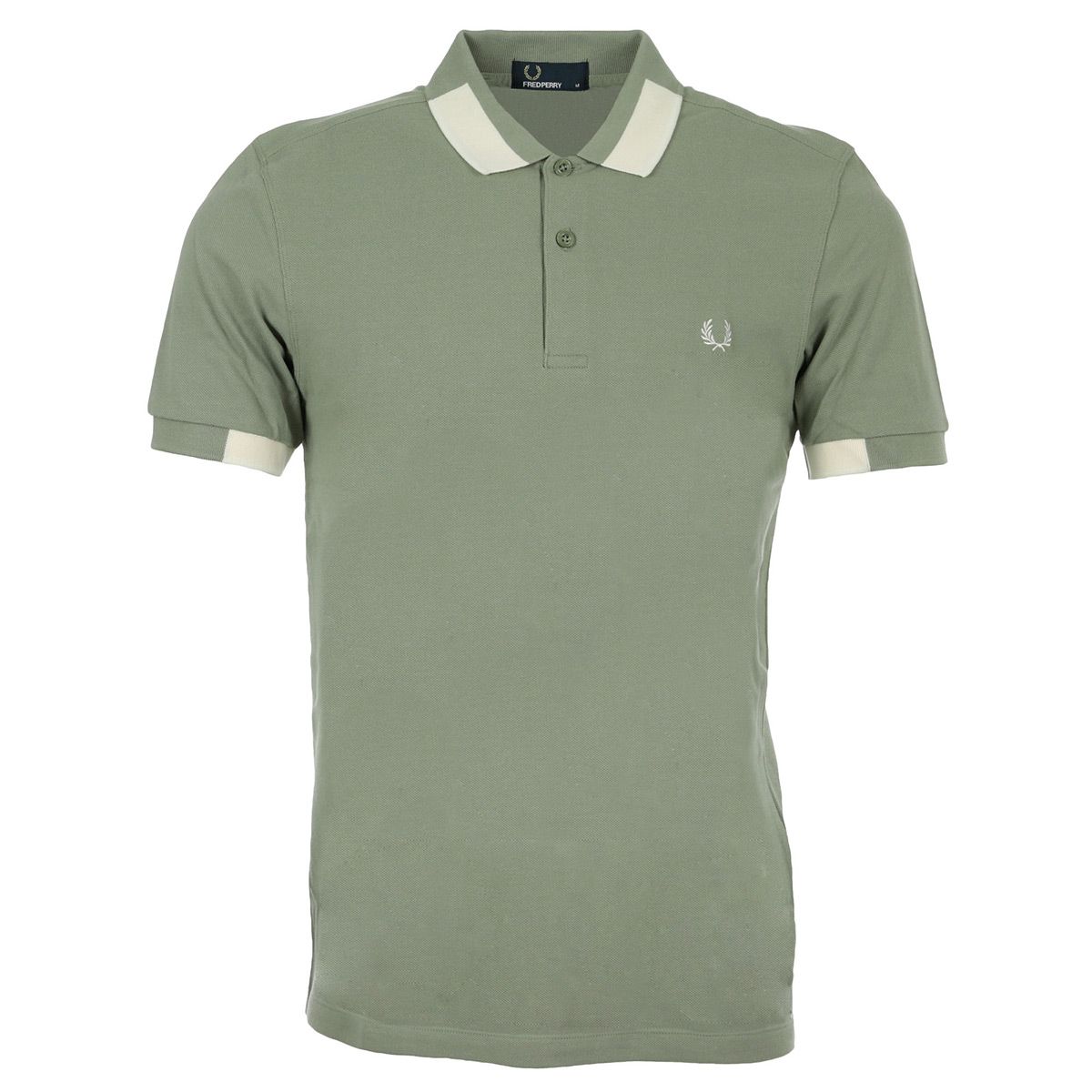 Polo Block Tipped Pique Shirt "Washing Kaki"
