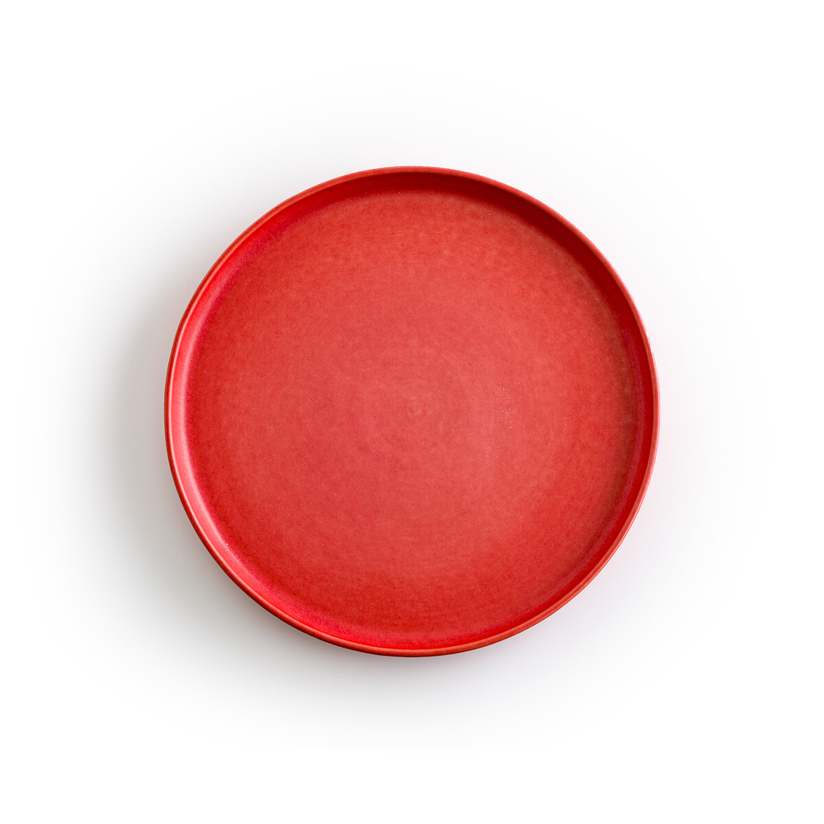 Комплект из 4 плоских тарелок Из керамики Ribeira единый размер красный