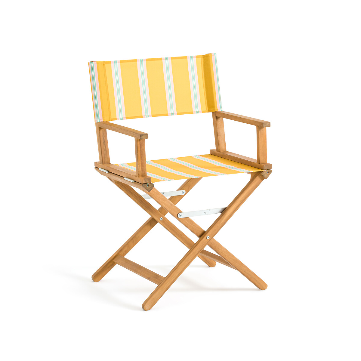 Кресло режиссерское из акации и ткани Veniza  единый размер желтый LaRedoute - фото 1
