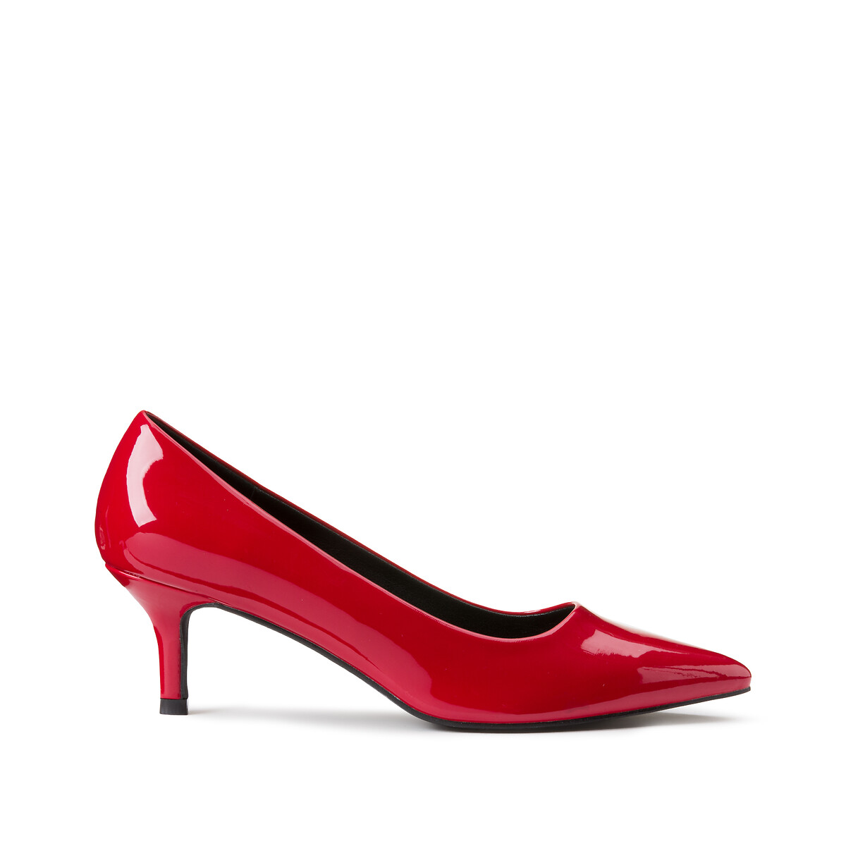 Туфли-лодочки на каблуке-шпильке  42 красный LaRedoute, размер 42 - фото 1