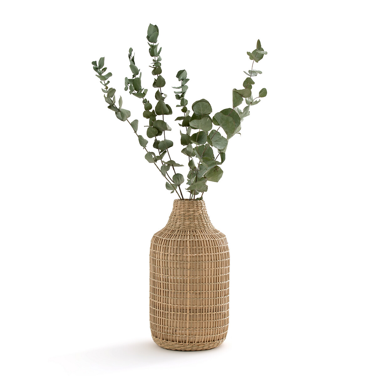 Ваза декоративная из натурального плетеного бамбука Plooming единый размер бежевый декоративная ваза из бамбука высотой 22 см plooming единый размер бежевый