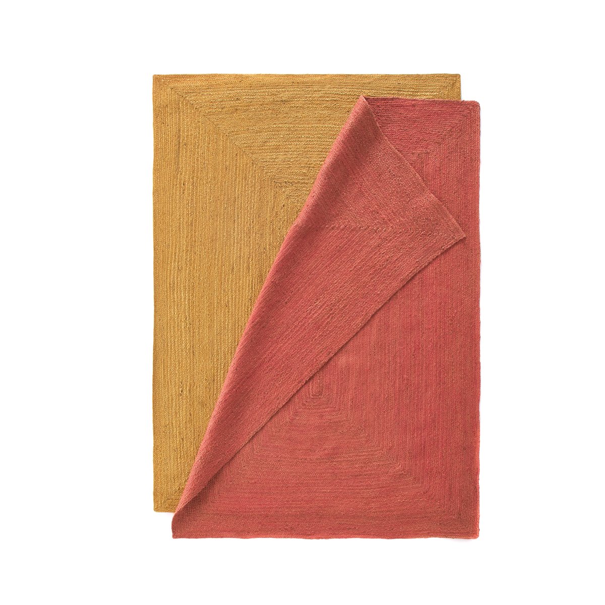 Ковер La Redoute Из цветного джута Bissaka 160 x 230 см оранжевый, размер 160 x 230 см - фото 4