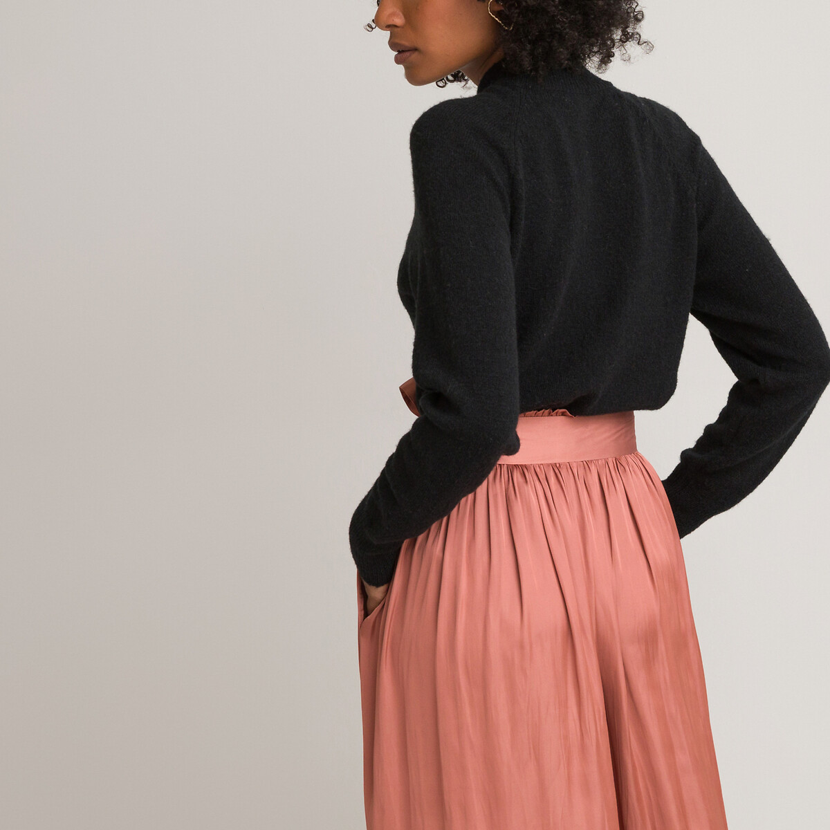 Пуловер LA REDOUTE COLLECTIONS С круглым вырезом M черный, размер M - фото 4