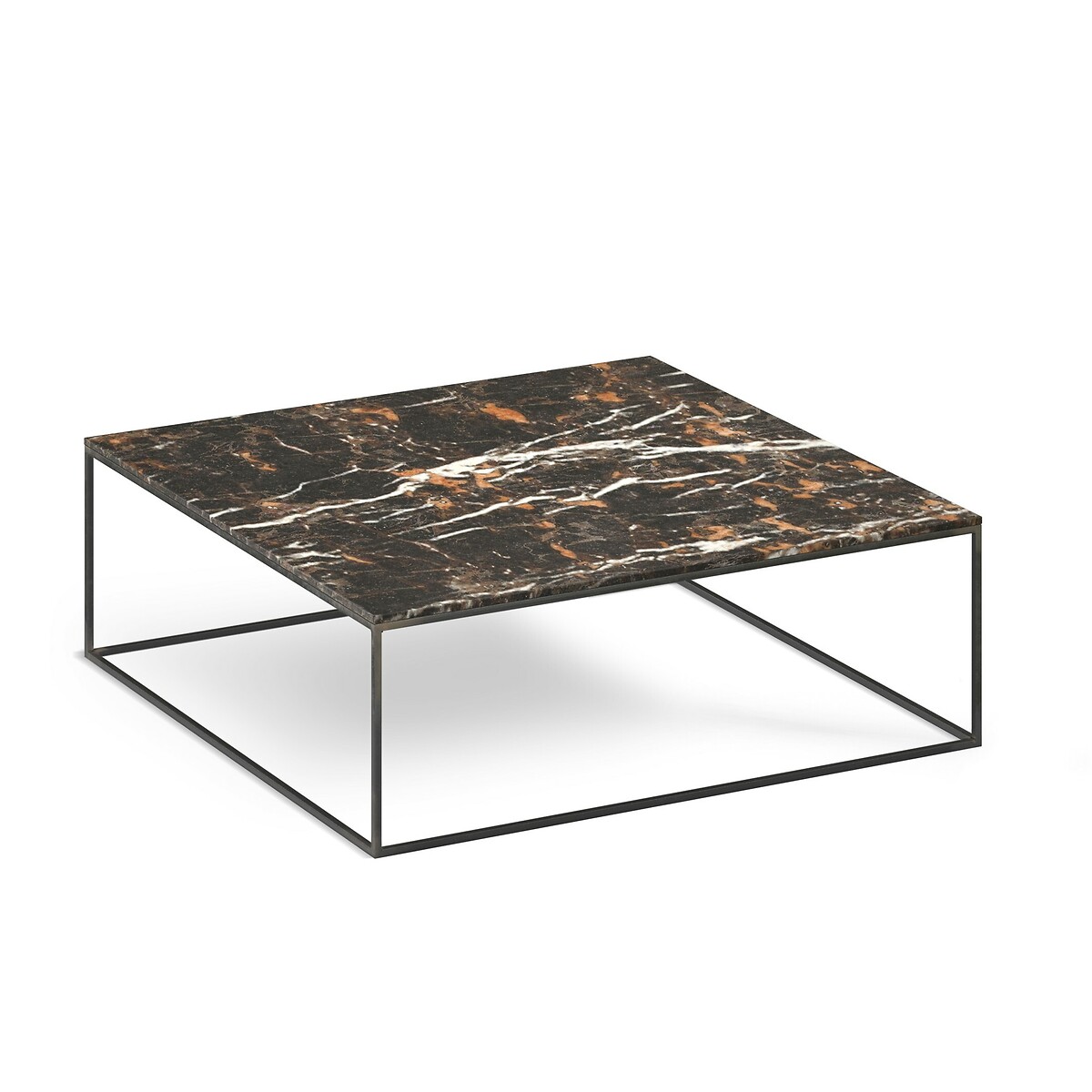 Столик журнальный из янтарного мрамора Mahaut единый размер оранжевый столик журнальный квадратный из мрамора и металла belno единый размер белый