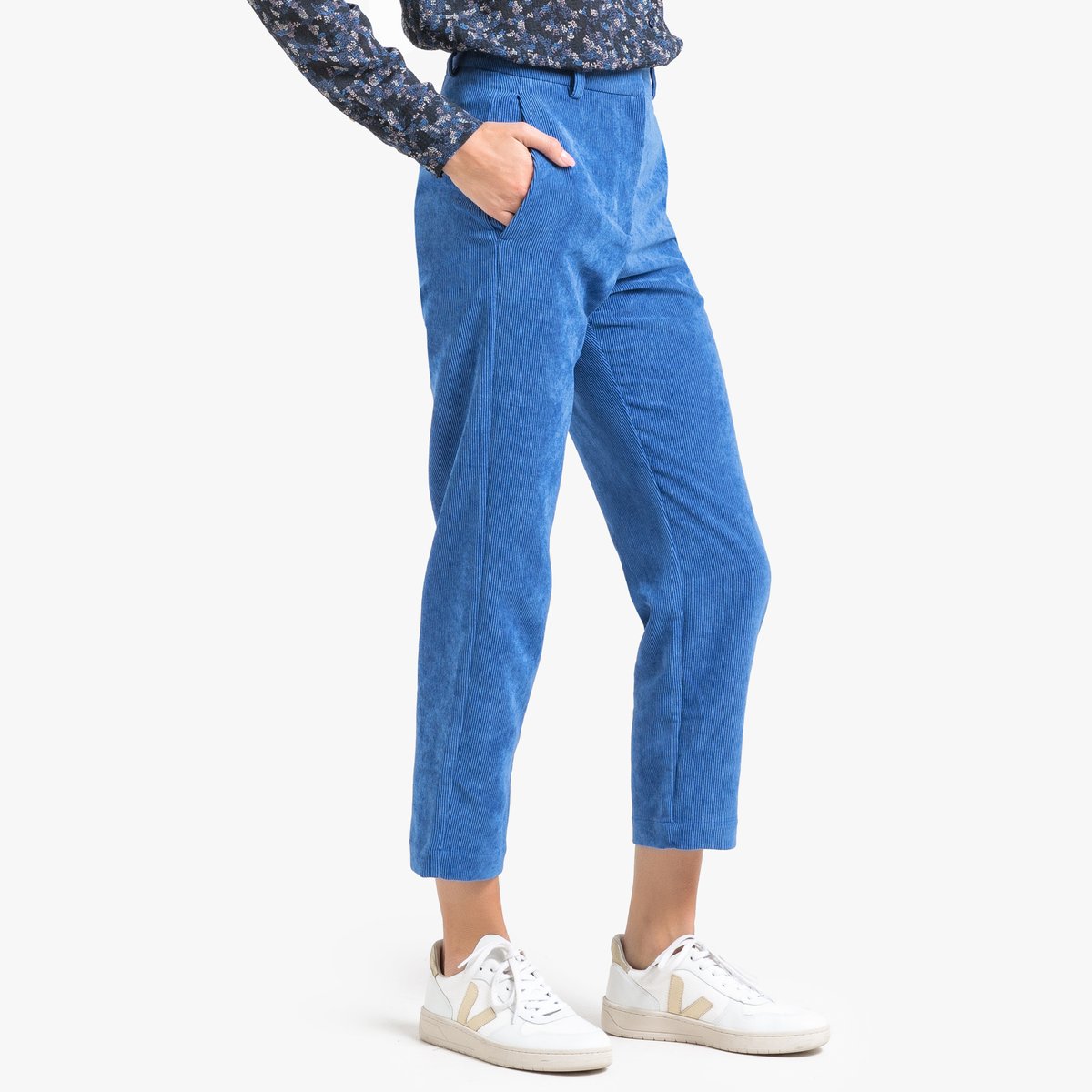 Брюки La Redoute Из вельвета PRINCESS H 40 (FR) - 46 (RUS) синий брюки la redoute из вельвета princess h 40 fr 46 rus синий