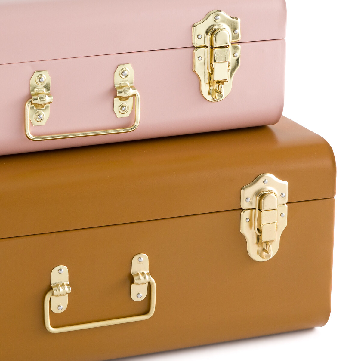 Комплект из двух чемоданчиков из LA REDOUTE INTERIEURS Металла Masa единый размер желтый - фото 2