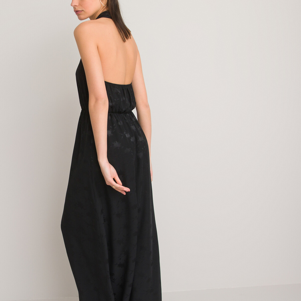 Платье-макси LA REDOUTE COLLECTIONS С открытой спинкой без рукавов 42 черный, размер 42 - фото 4