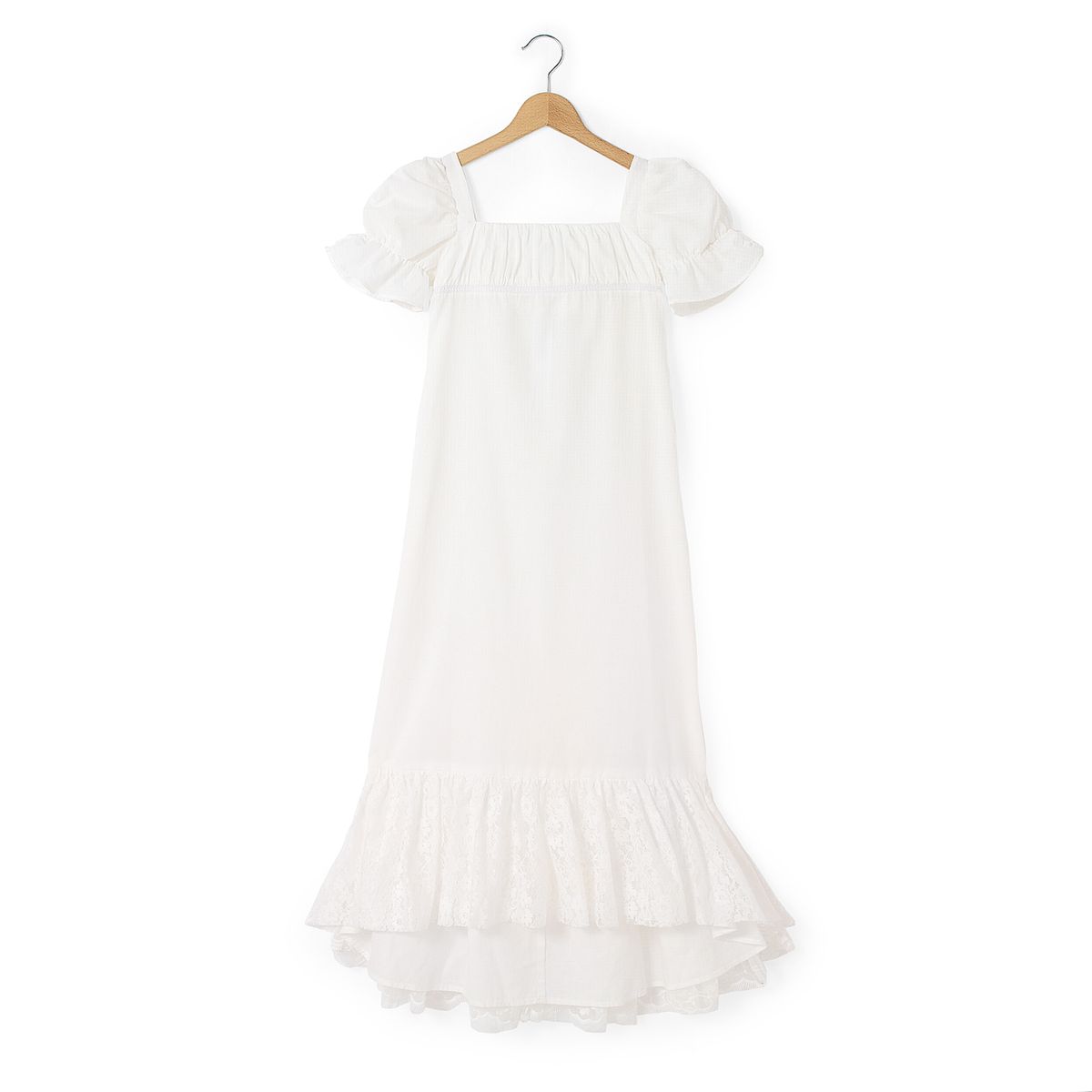Robe longue de cérémonie base brodée 3-12 ans