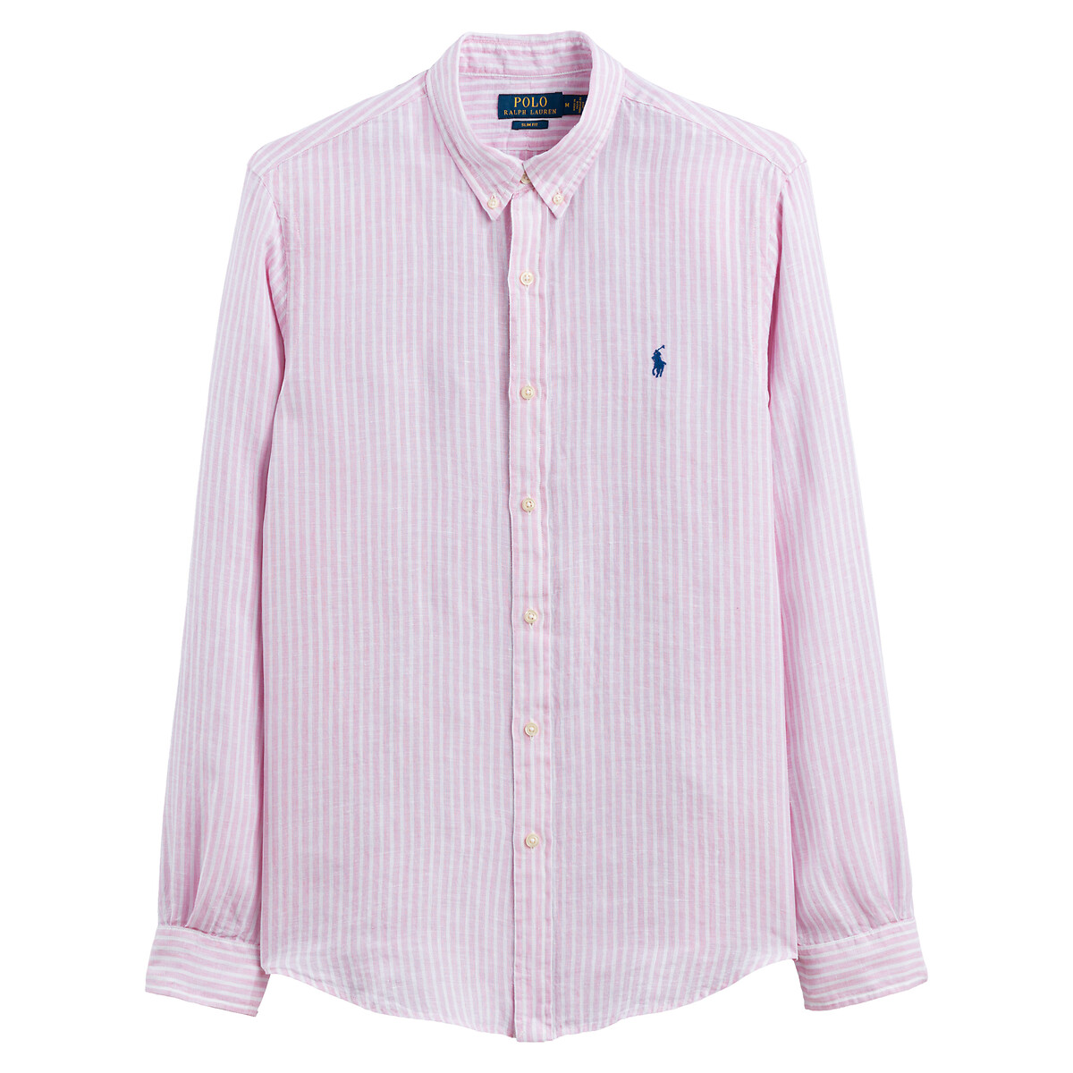Рубашка Прямая custom fit из поплина стрейч L розовый
