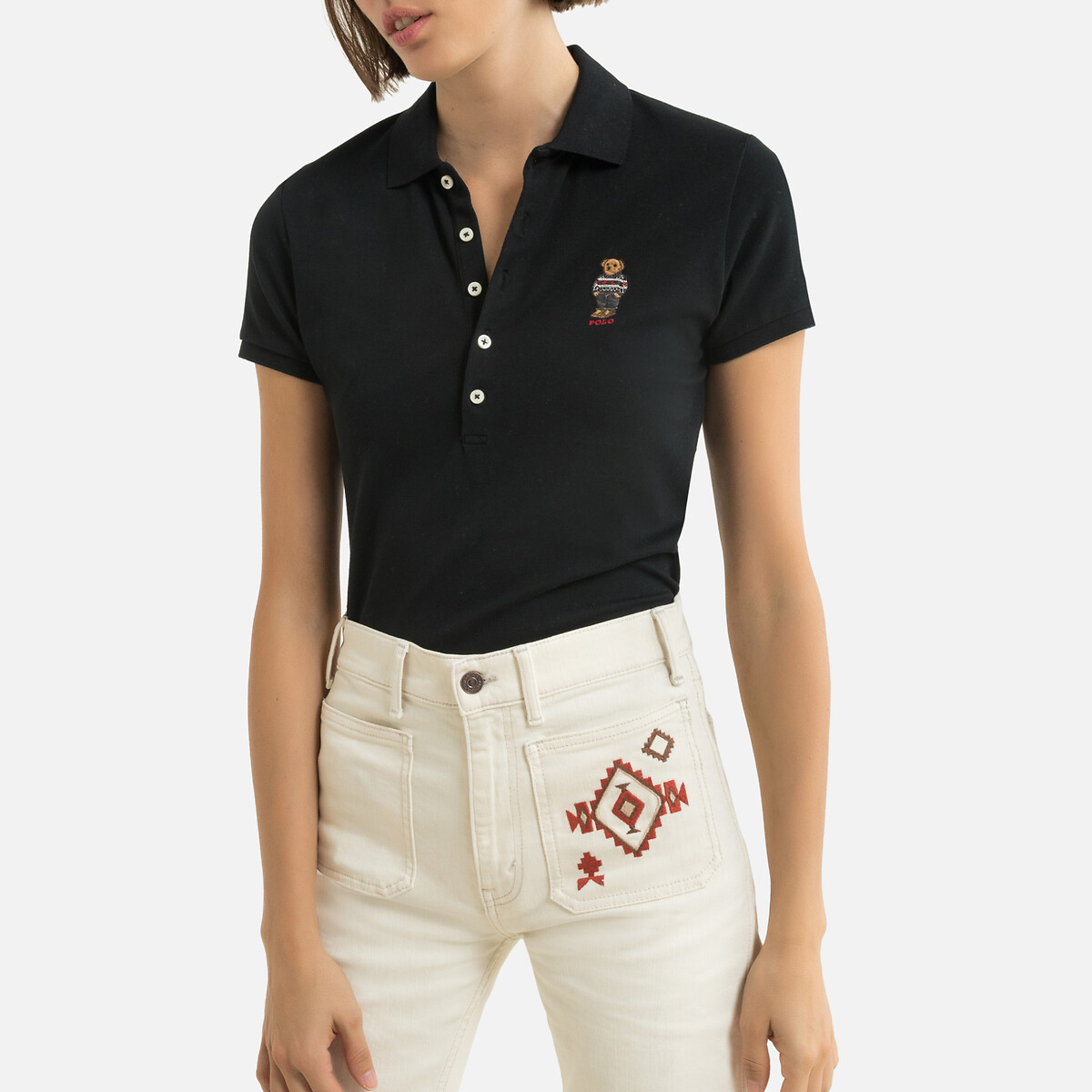 

Футболка-поло POLO RALPH LAUREN, Черный, С короткими рукавами XS черный