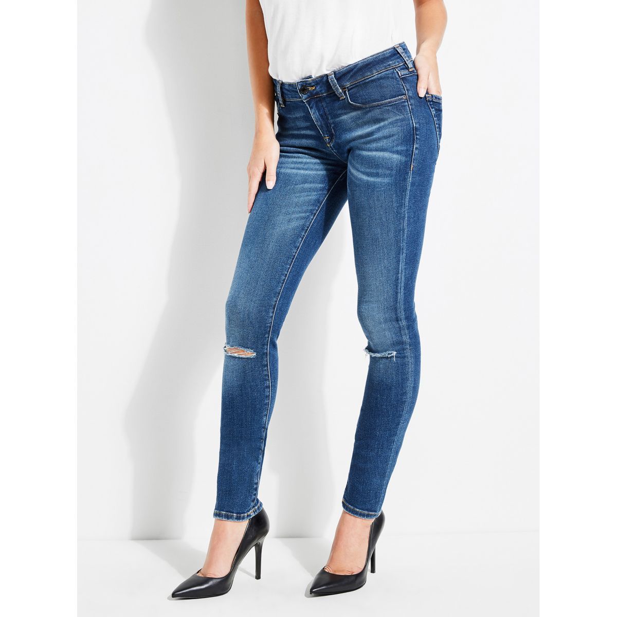 Jean Skinny Detail Dechirures