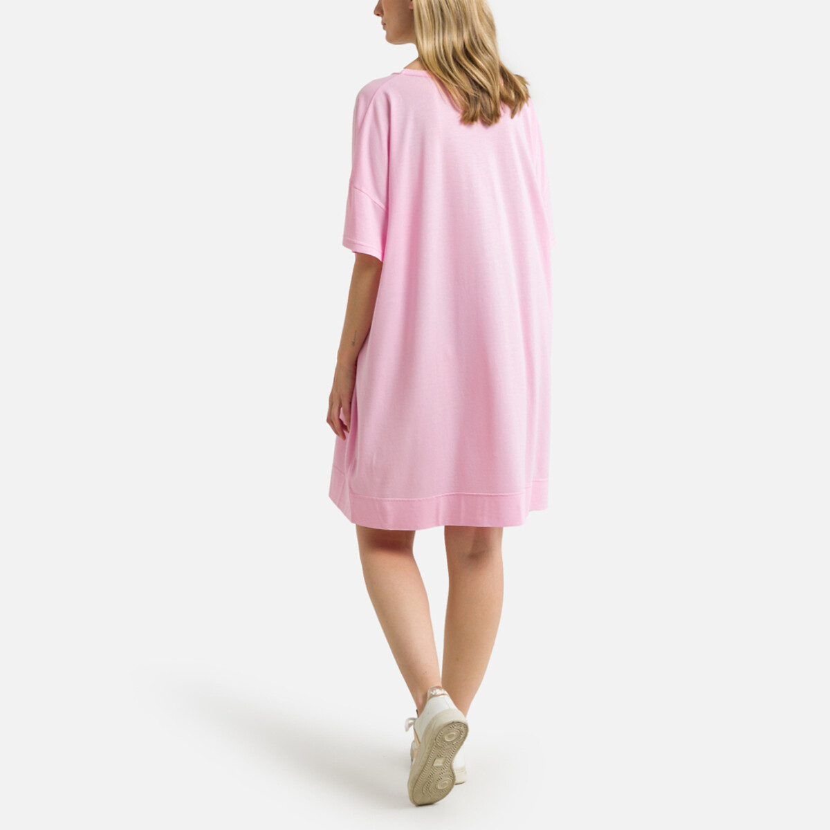 Прямое Платье-майка короткие рукава TUKYBAY XS/S розовый LaRedoute, размер XS/S Прямое Платье-майка короткие рукава TUKYBAY XS/S розовый - фото 4