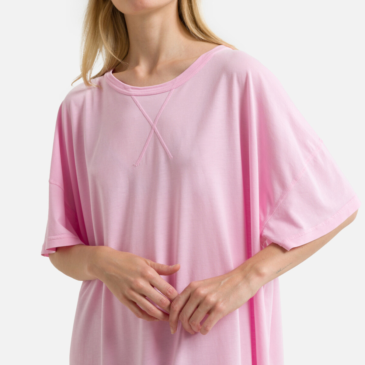 Прямое Платье-майка короткие рукава TUKYBAY XS/S розовый LaRedoute, размер XS/S Прямое Платье-майка короткие рукава TUKYBAY XS/S розовый - фото 3