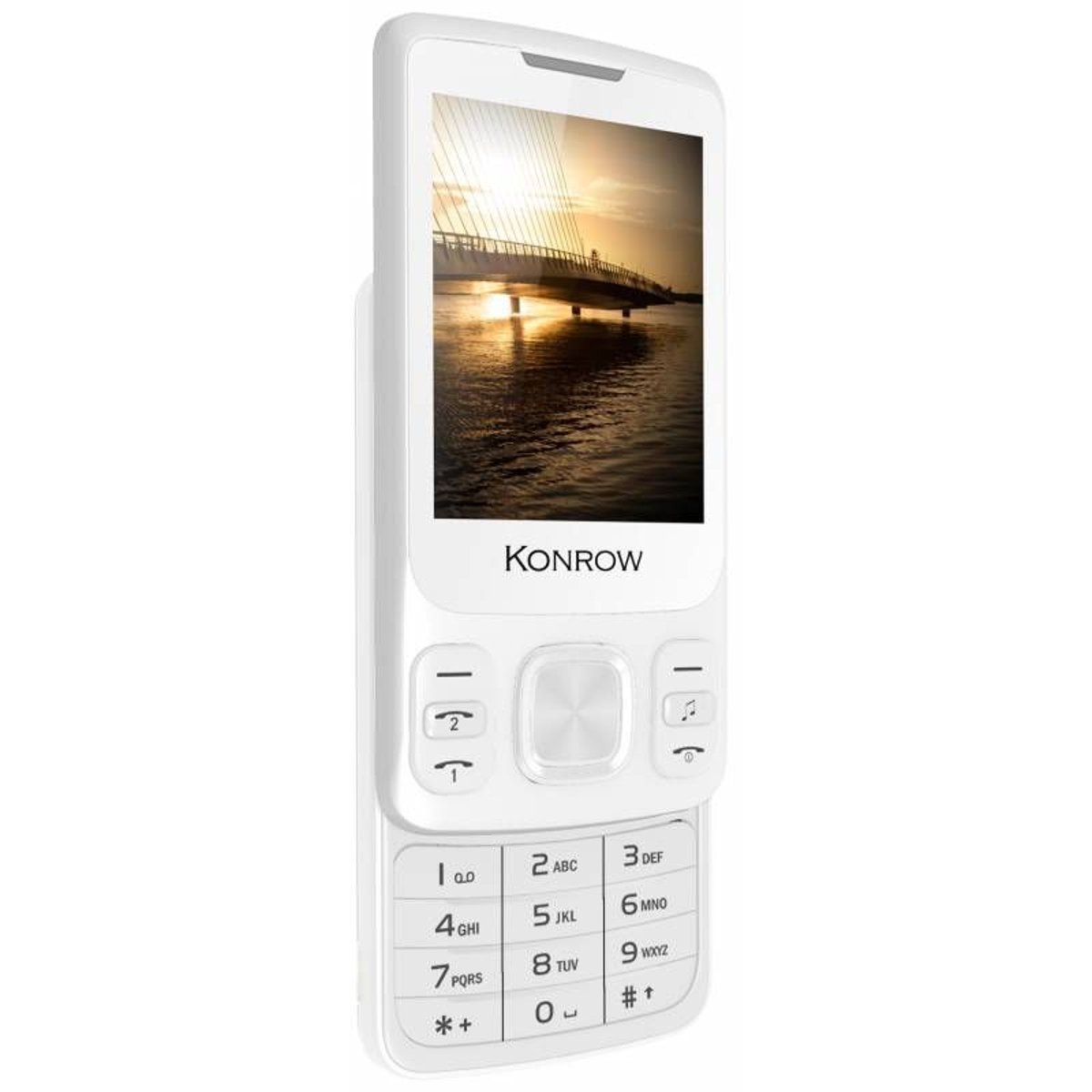 Konrow Slider - Téléphone Coulissant - Ecran 2.4'' - Double Sim -