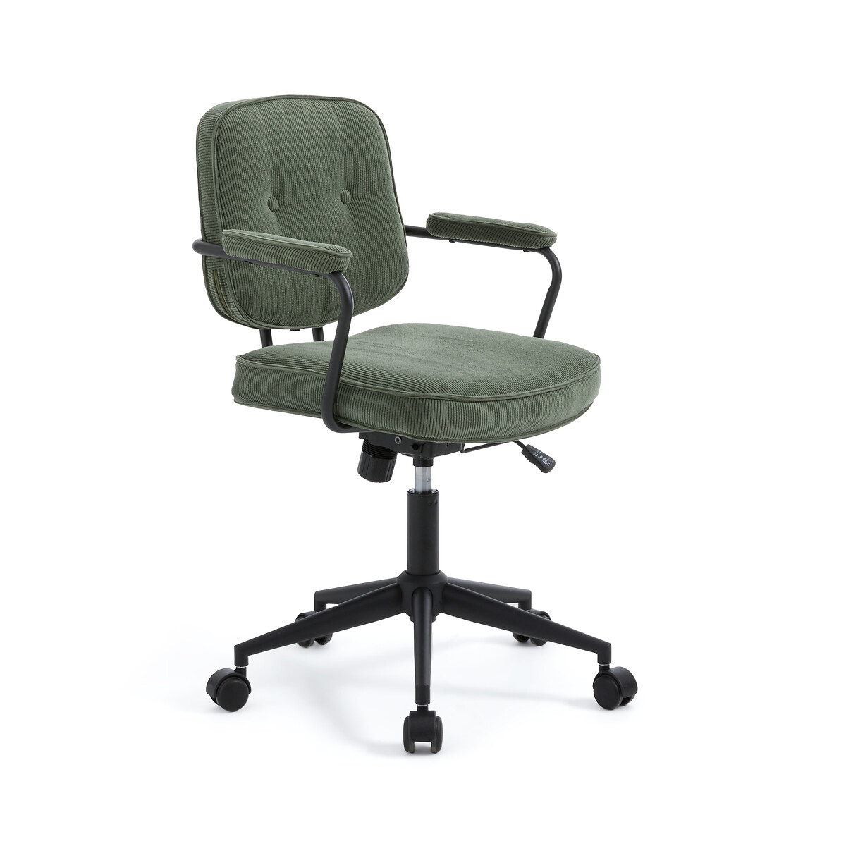 Кресло Офисное винтажное Felipe единый размер зеленый LaRedoute - фото 1