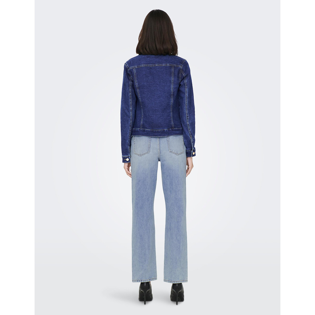 Жакет Из джинсовой ткани M синий LaRedoute, размер M - фото 4