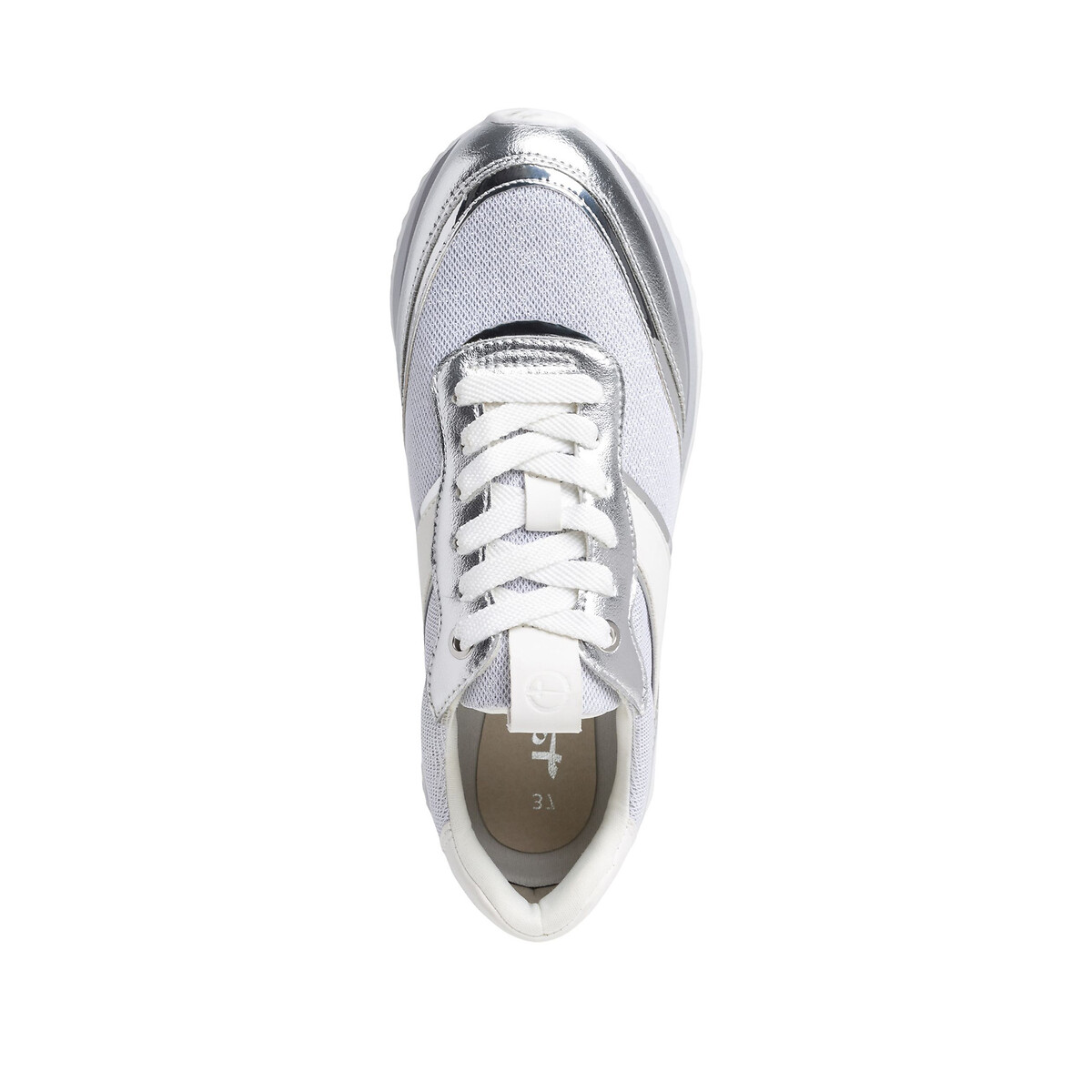 Кроссовки TAMARIS В ретро-стиле для бега 41 серебристый, размер 41 - фото 3