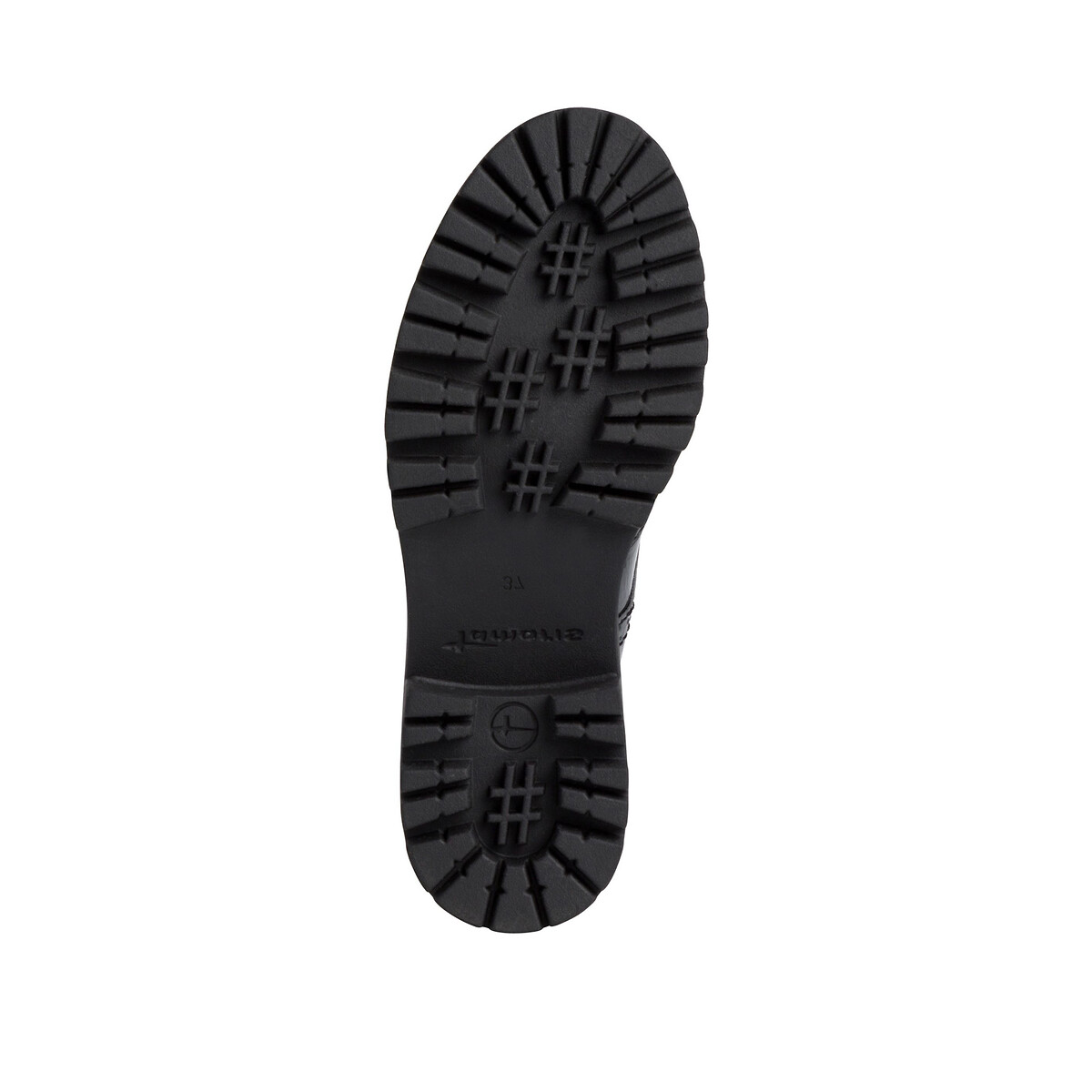 Ботинки-дерби LaRedoute Лакированные на платформе 36 черный, размер 36 - фото 5