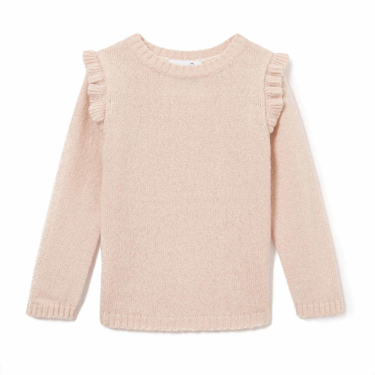 Пуловер LA REDOUTE COLLECTIONS С воланами 3-12 лет 3 года - 94 см розовый, размер 3 года - 94 см - фото 2