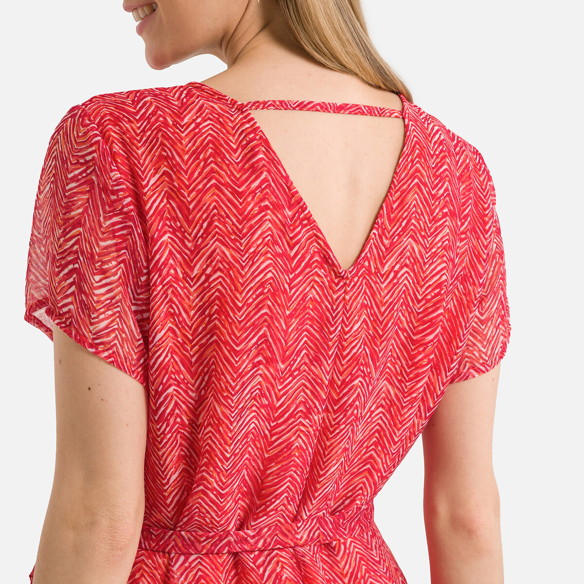 Платье Короткое с принтом XL розовый LaRedoute, размер XL - фото 3