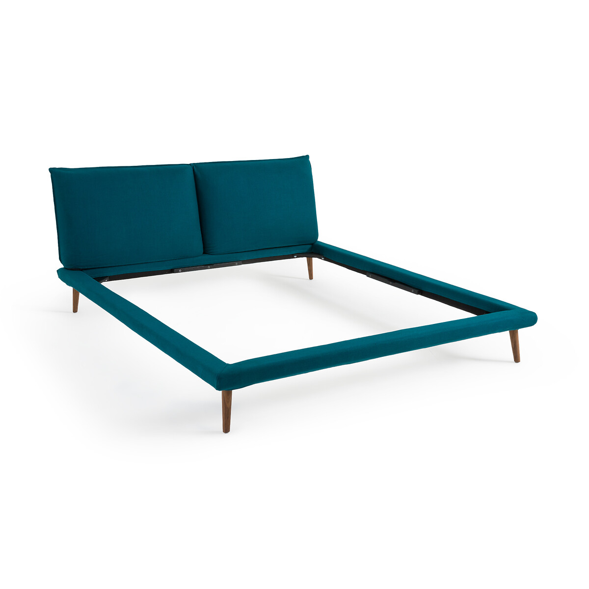 Кровать изо льна без кроватного основания Aurore дизайн Э  Галлина  160 x 200 см синий LaRedoute, размер 160 x 200 см - фото 4