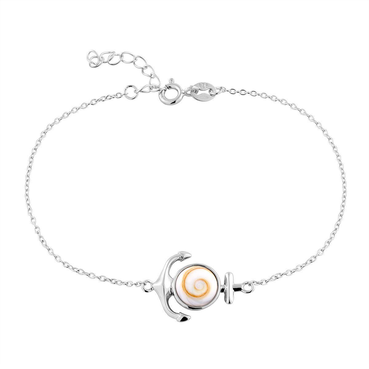 Bracelet en Argent 925/1000 et Oeil De Sainte Lucie