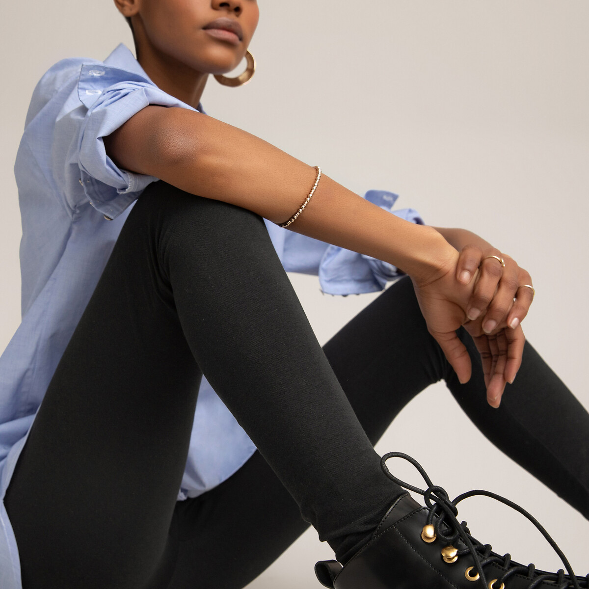 Collections Lote de 2 leggings em algodão